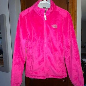 NorthFace fuzzy pink jacket